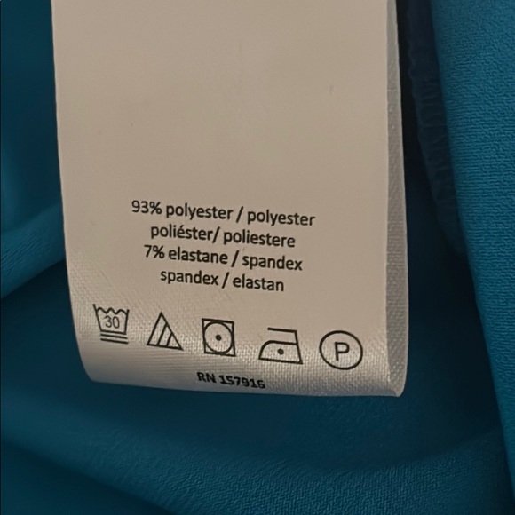 Christian Siriano Blue and Caribean blue Joggers with Elastic Waistband - Picture 8 of 8